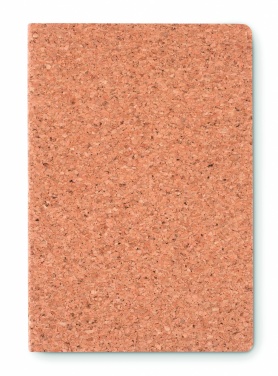 Logo trade promotional products image of: A5 cork notebook 96 lined